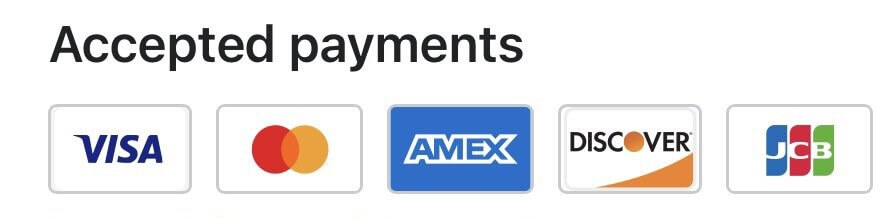 Payment method accepted by evg